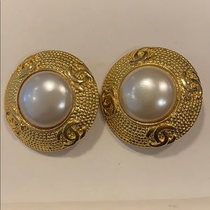 Chanel Pearl Earrings